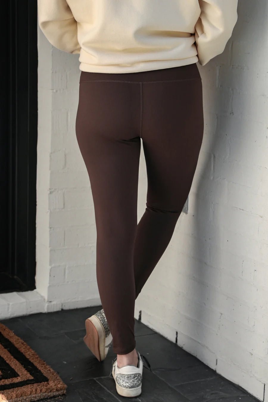 Jess Lea Compression Leggings - Chocolate (NP) - Nikki &amp; Co. Boutique