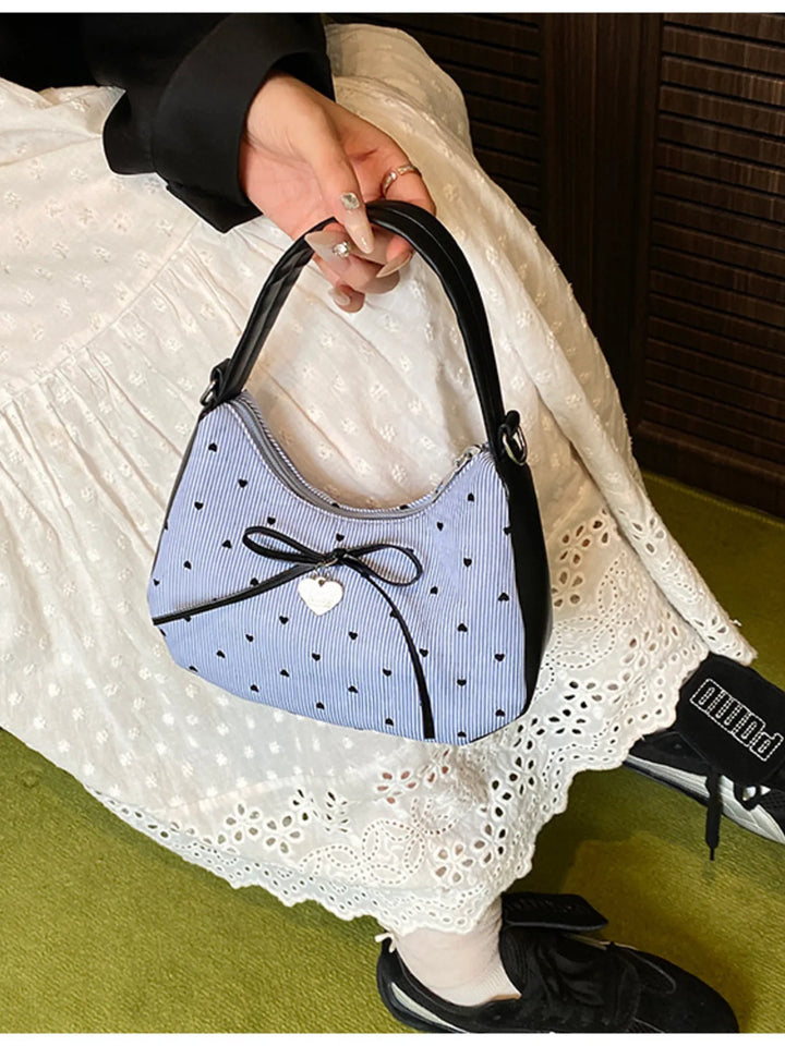 Printed Bow Shoulder Bag - Nikki &amp; Co. Boutique