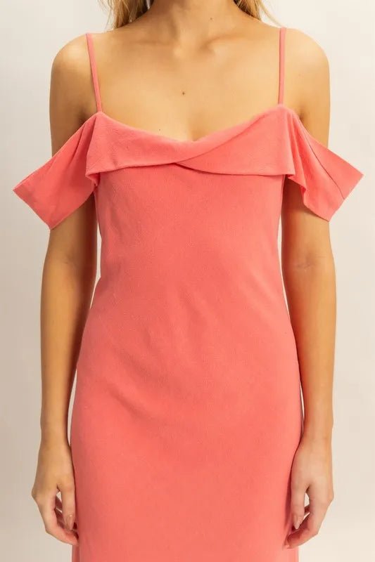 HYFVE Flattering Fit Cami Maxi Dress in Pink - Nikki &amp; Co. Boutique