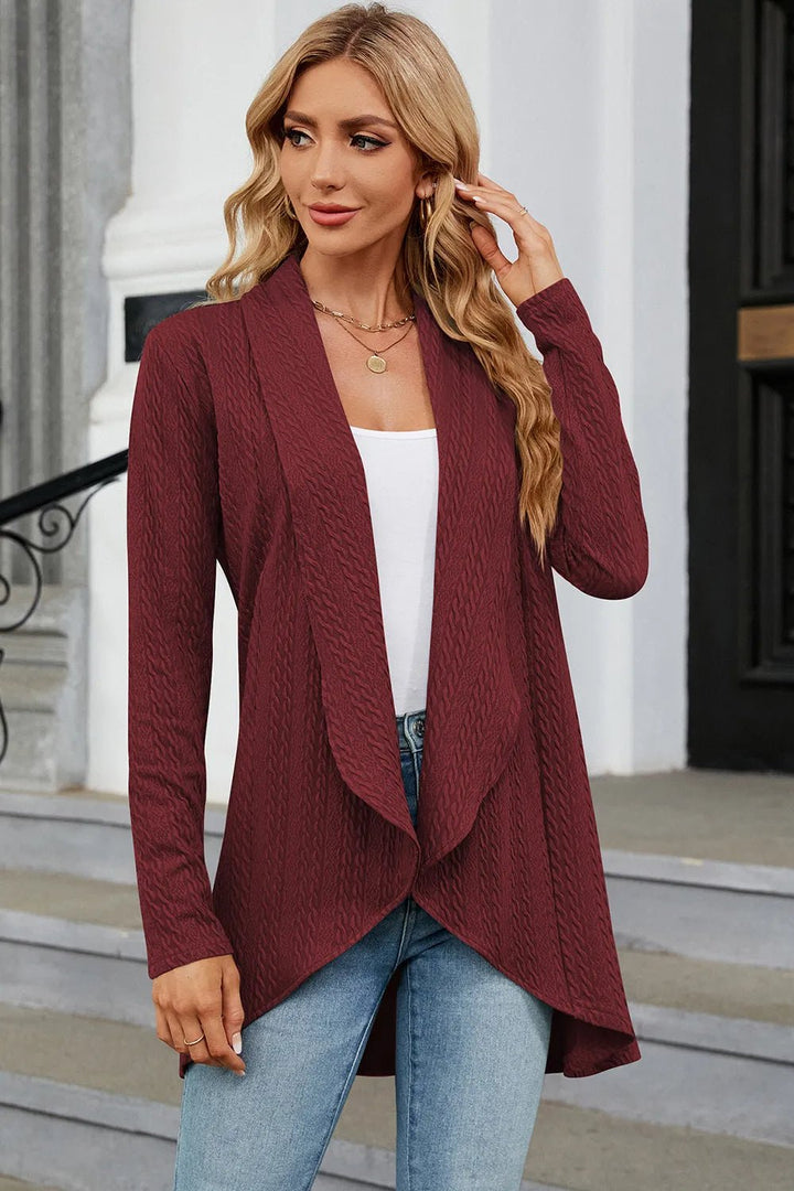 Open Front Long Sleeve Cardigan | Nikki &amp; Co. Boutique