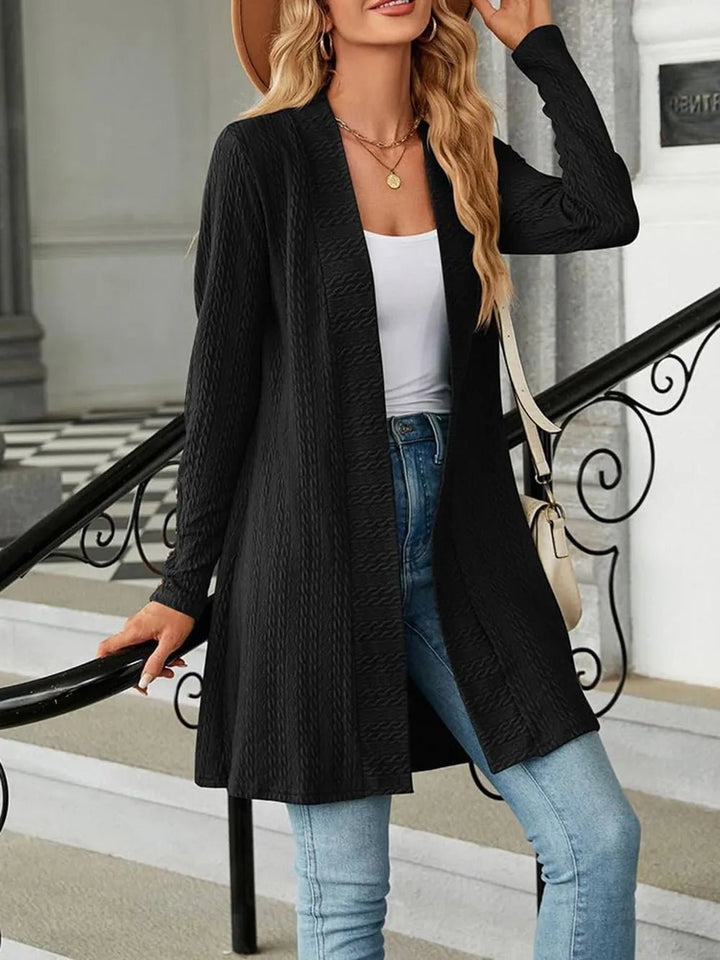 Open Front Long Sleeve Cardigan | Nikki &amp; Co. Boutique