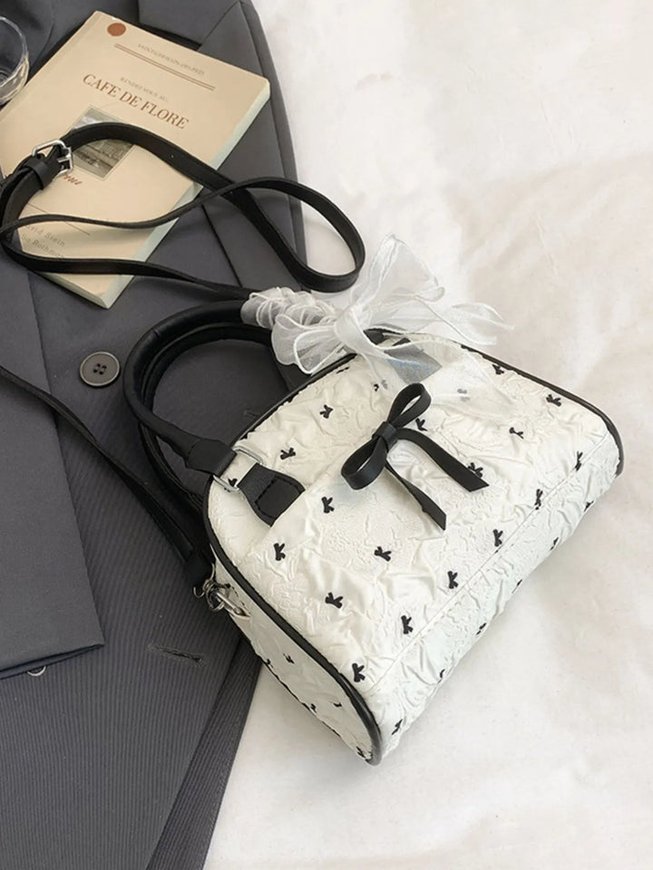 Ruched Bow Crossbody Bag - Nikki &amp; Co. Boutique
