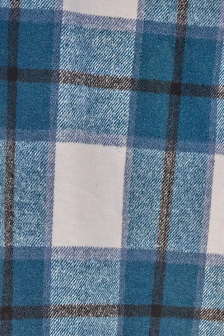 Double Take Full Size Plaid Button Up Lapel Collar Coat - Nikki &amp; Co. Boutique