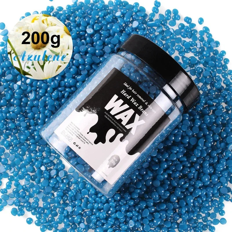 Unisex Painless Hot Wax Beads 200g-400g - Fast Waxing for Bikini Area, Face, and Body Hair Removal