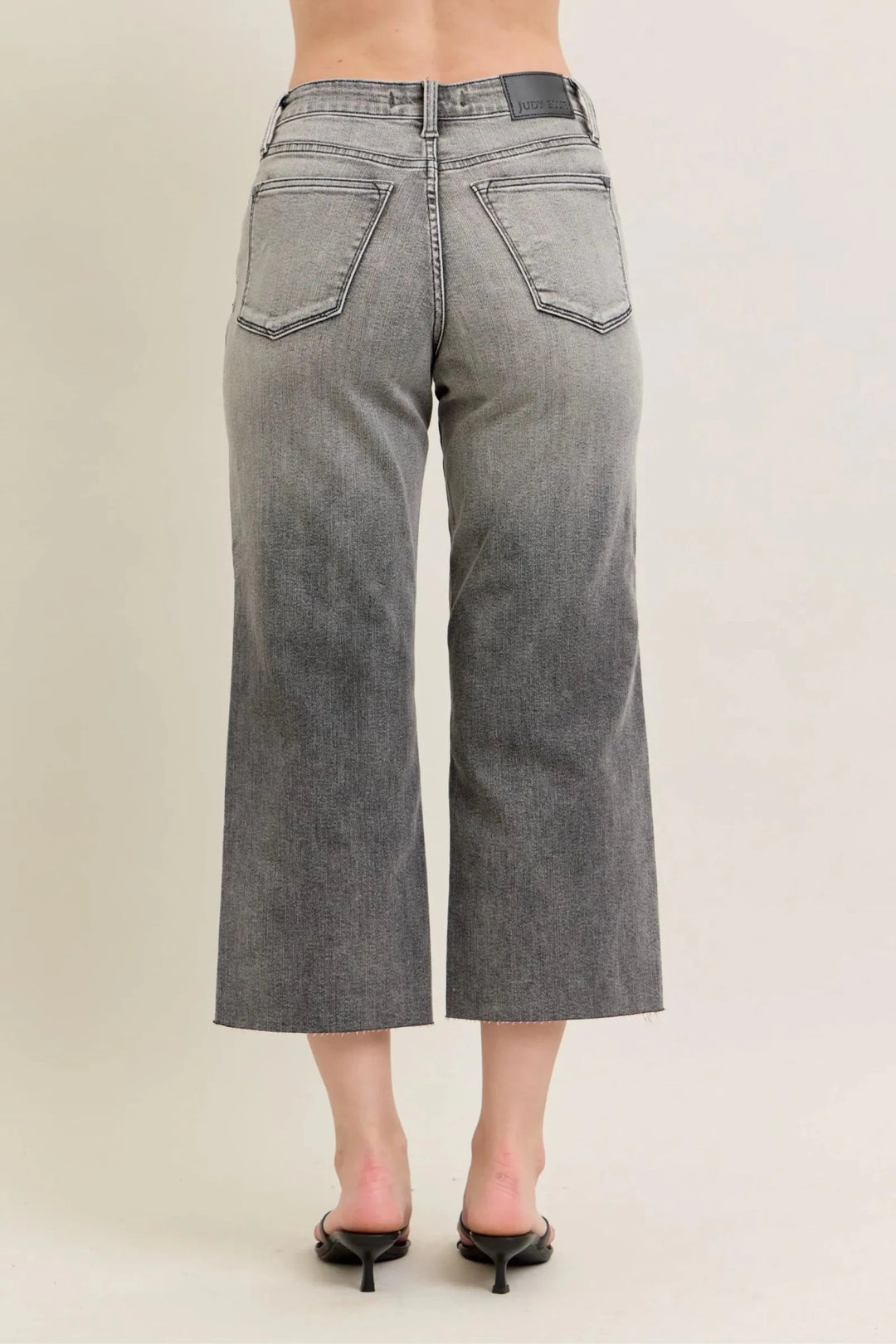 Judy Blue Full Size Wide Leg Capris Jeans Plus Size - Nikki &amp; Co. Boutique