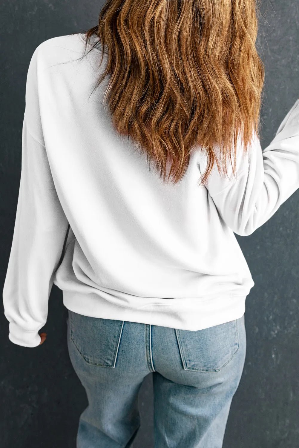 Football Round Neck Long Sleeve Sweatshirt - Nikki &amp; Co. Boutique