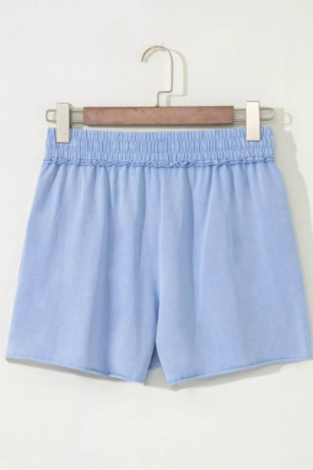 Star Drawstring Shorts in Light Blue - Nikki &amp; Co. Boutique