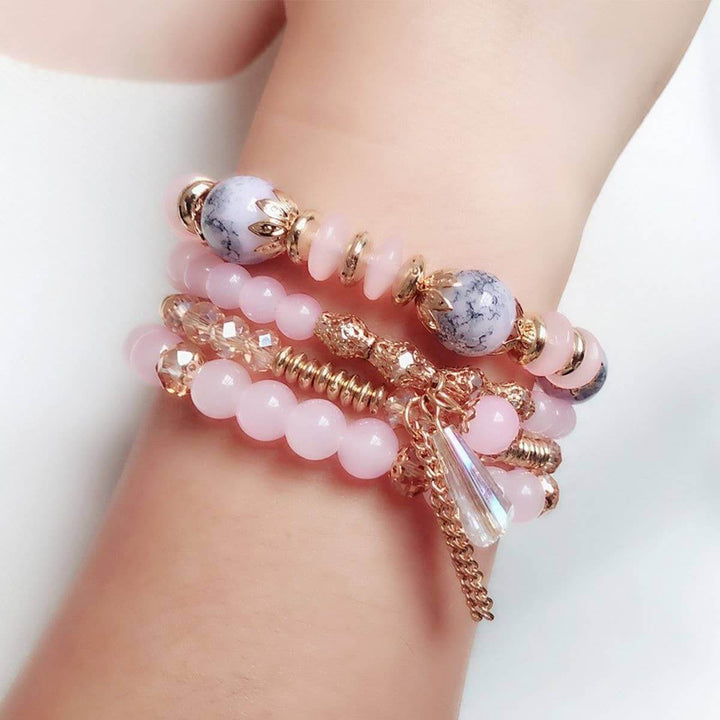 Bohemian Multi-Layer Beaded Crystal Bracelet | 5 Colors - Nikki &amp; Co. Boutique