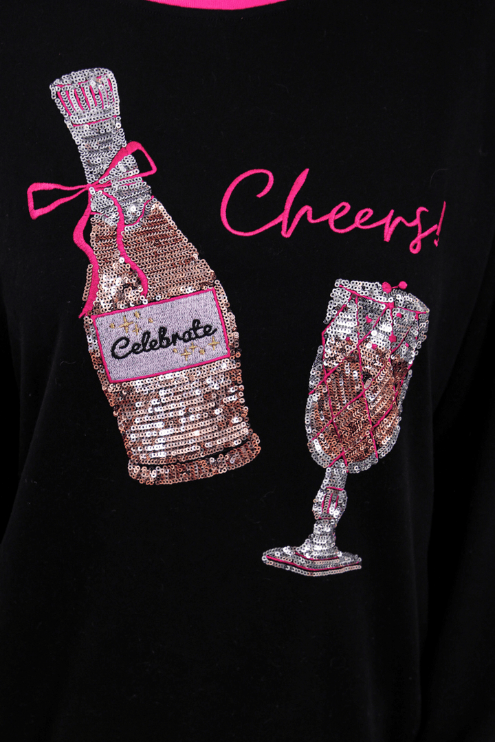 Jess Lea - Cheers to That Terry Pullover (Pre-order) - Nikki &amp; Co. Boutique