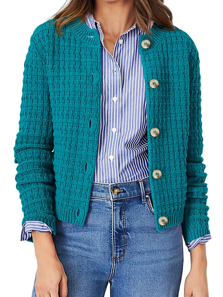 Textured Knit Button - Front Cardigan - Nikki &amp; Co. Boutique