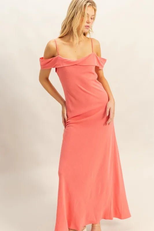 HYFVE Flattering Fit Cami Maxi Dress in Pink - Nikki &amp; Co. Boutique