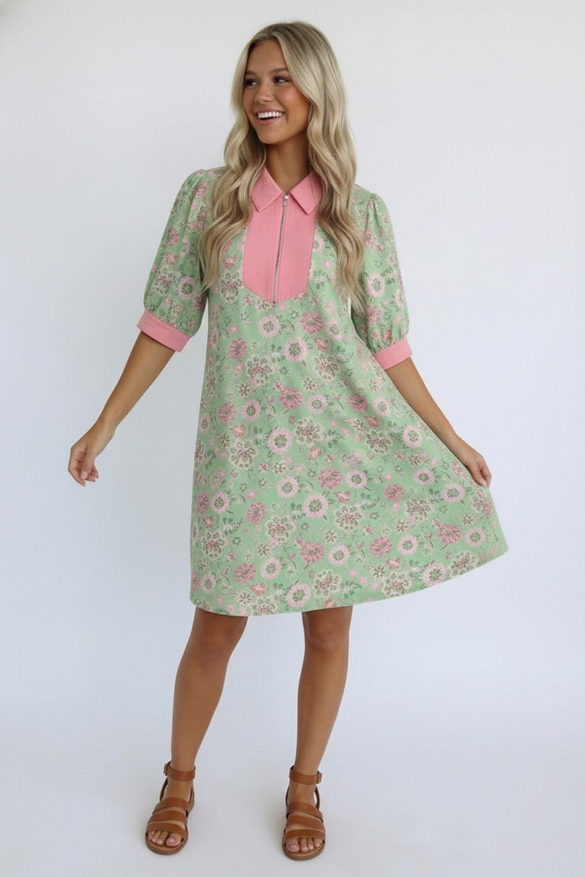 Blast From the Past Mint Blossom Dress | Nikki &amp; Co. Boutique