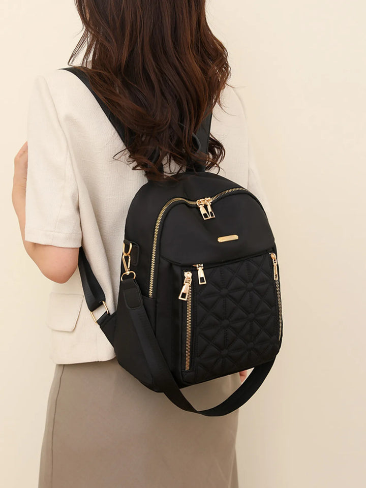 Quilted Oxford Cloth Backpack Bag - Nikki &amp; Co. Boutique