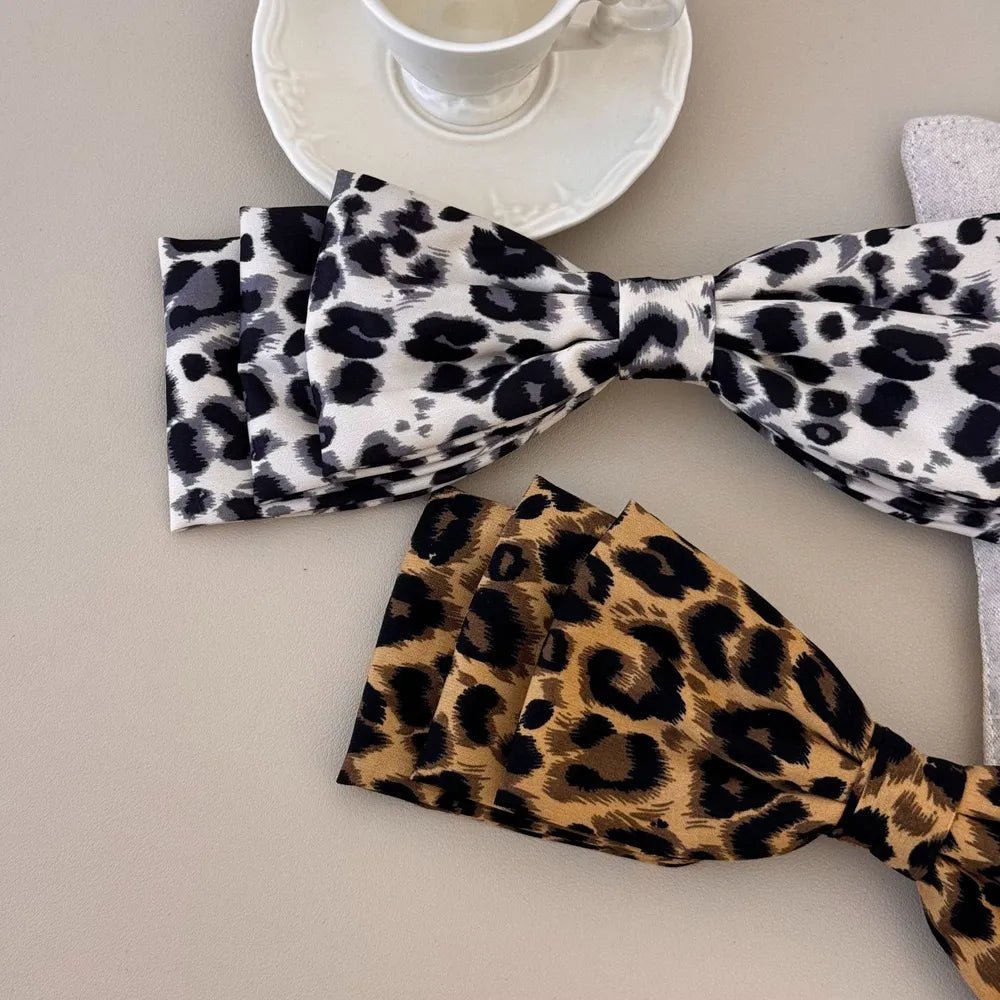 2 Piece Leopard Bow Hair Clip | Nikki &amp; Co. Boutique