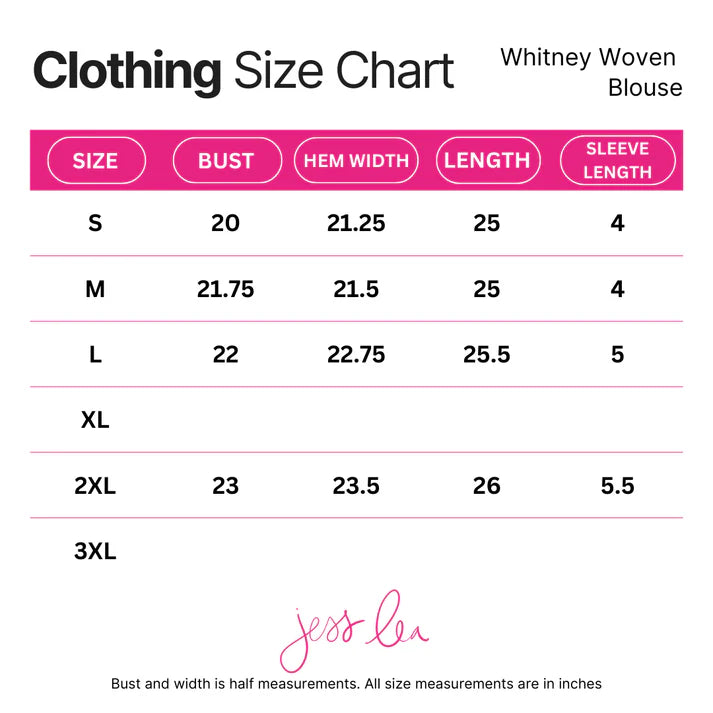 Whitney Woven Blouse (NP) - 5 Colors!