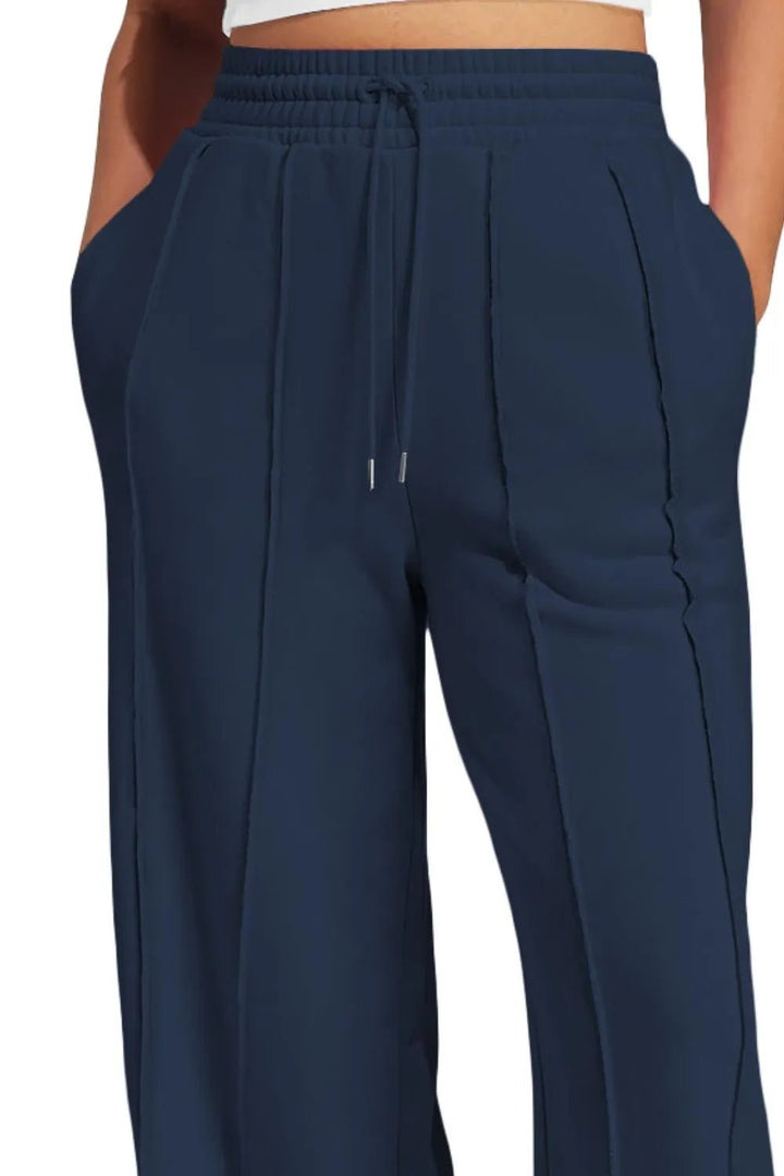 Drawstring Wide Leg Active Pants | Nikki &amp; Co. Boutique