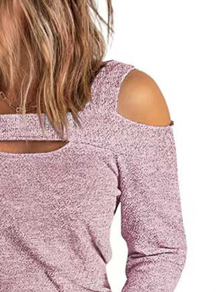 Full Size Cutout Cold Shoulder Blouse | Nikki &amp; Co. Boutique
