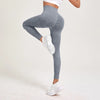 Retro Stone Wash Sportswear Woman Gym Yoga Pants Distressed Seamless High Waist  Women Sports Leggings Tummy Control Squat-Proof