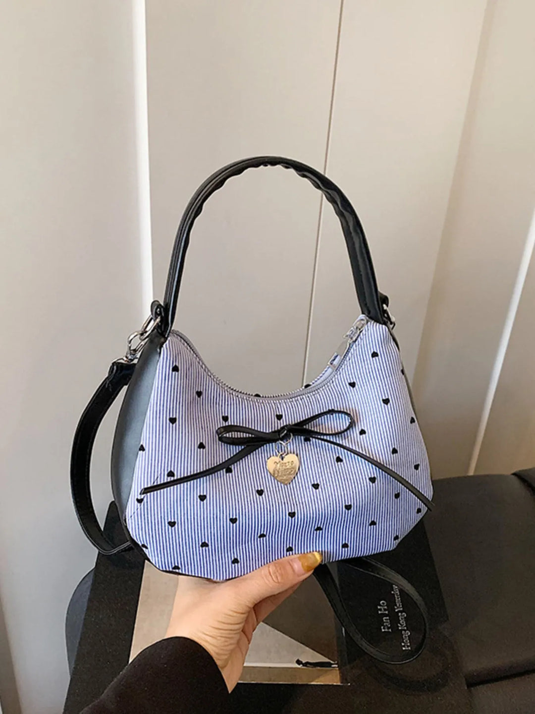 Printed Bow Shoulder Bag - Nikki &amp; Co. Boutique