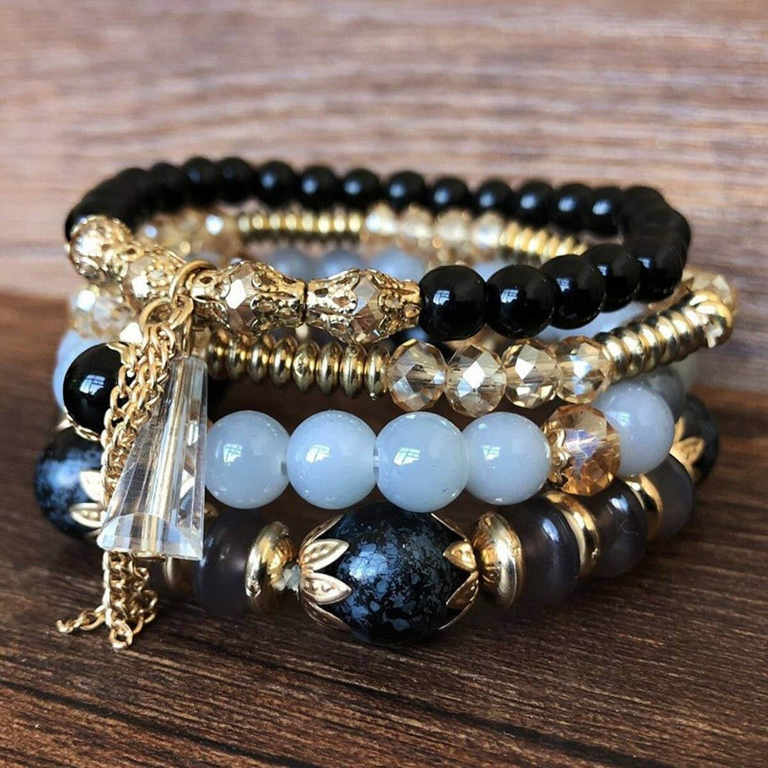 Bohemian Multi-Layer Beaded Crystal Bracelet | 5 Colors - Nikki &amp; Co. Boutique