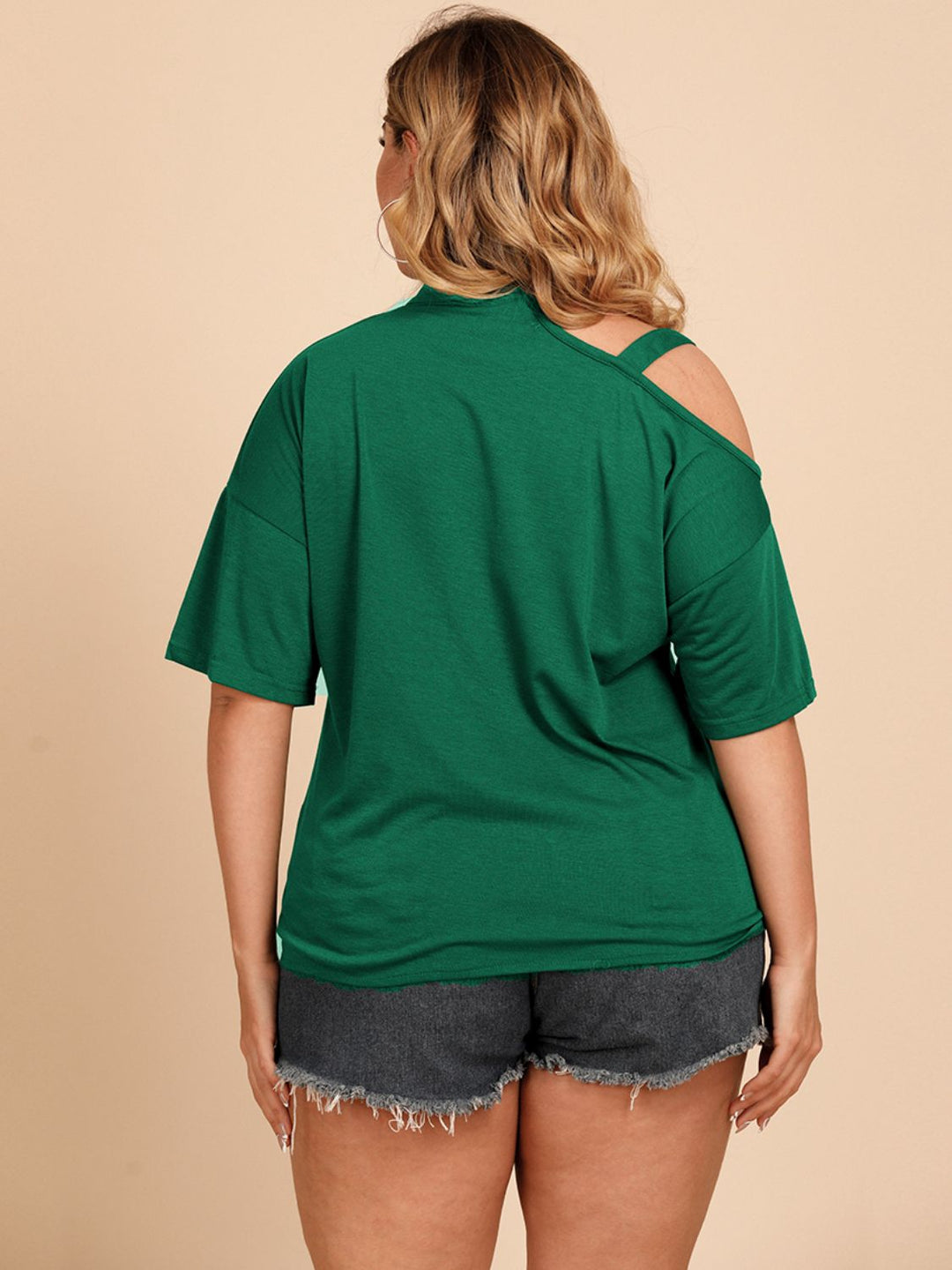 Plus Size Tied Cold-Shoulder Tees Shirt | Nikki &amp; Co. Boutique