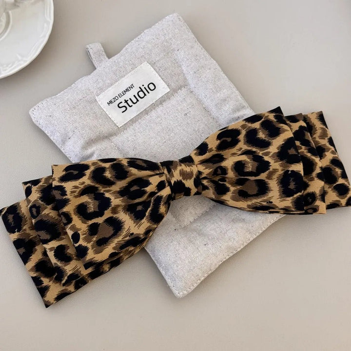 2 Piece Leopard Bow Hair Clip | Nikki &amp; Co. Boutique