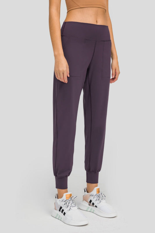 Millennia Wide Waistband Slant Pocket Pants - Nikki and Co Boutique