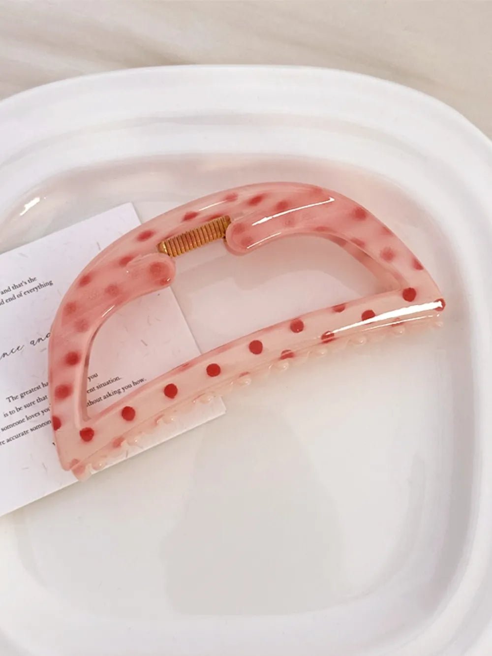 PC Polka Dot Hair Claw Clip - Nikki and Co Boutique