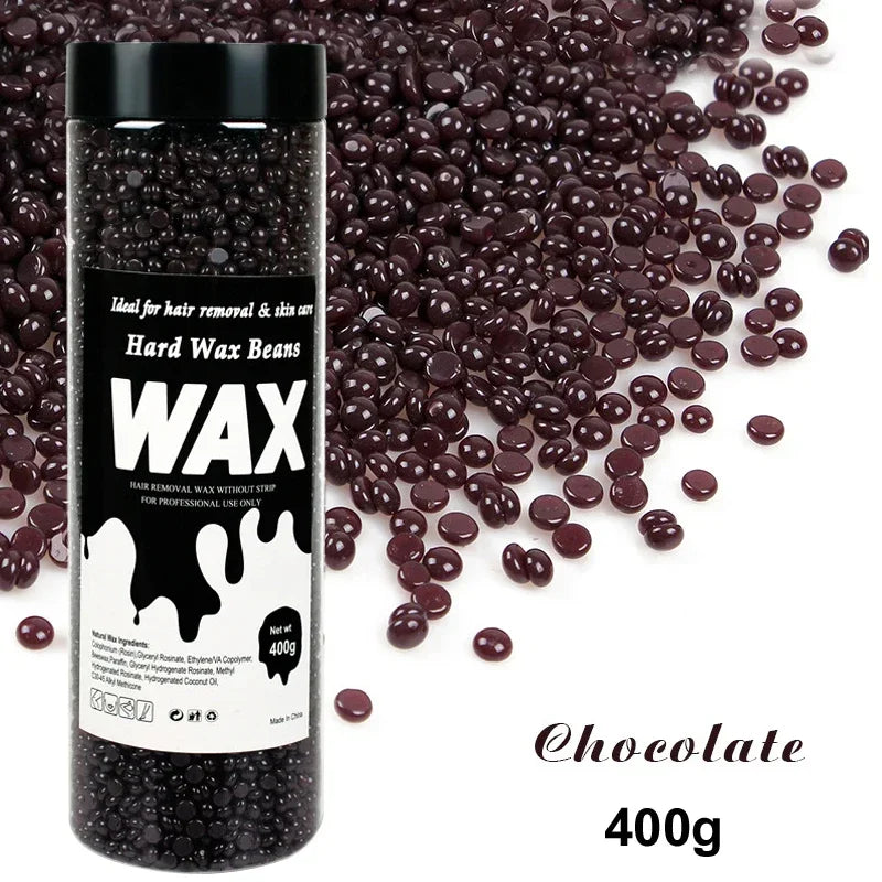 Unisex Painless Hot Wax Beads 200g-400g - Fast Waxing for Bikini Area, Face, and Body Hair Removal