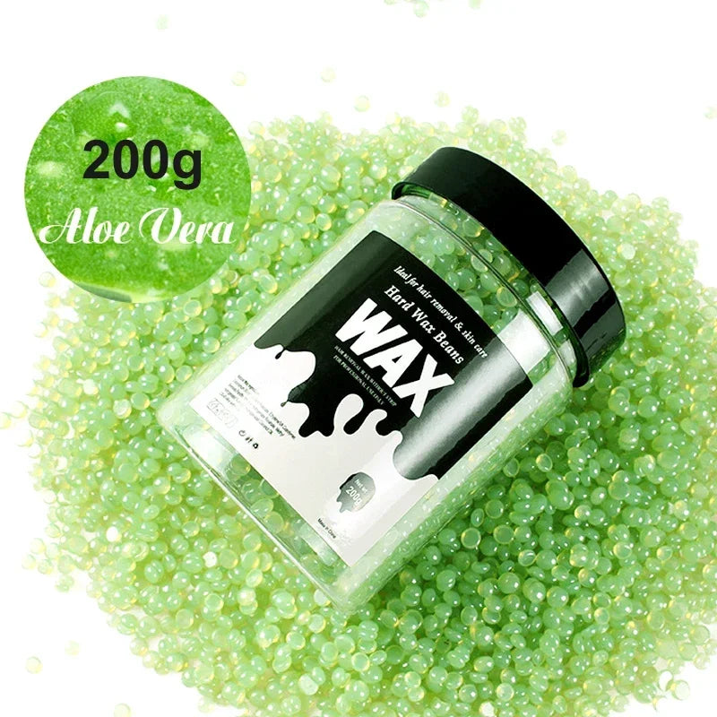 Unisex Painless Hot Wax Beads 200g-400g - Fast Waxing for Bikini Area, Face, and Body Hair Removal