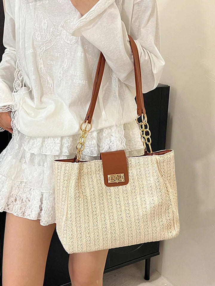 Woven Straw Shoulder Bag - Nikki &amp; Co. Boutique