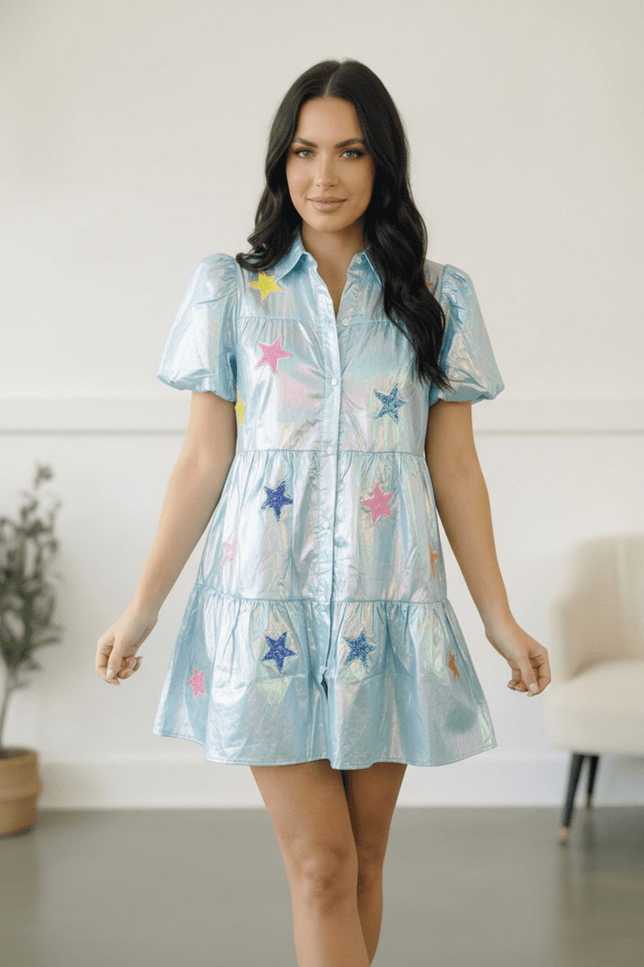 Nova Night Out Tiered Bubble Sleeve T Shirt Dress | Nikki &amp; Co. Boutique