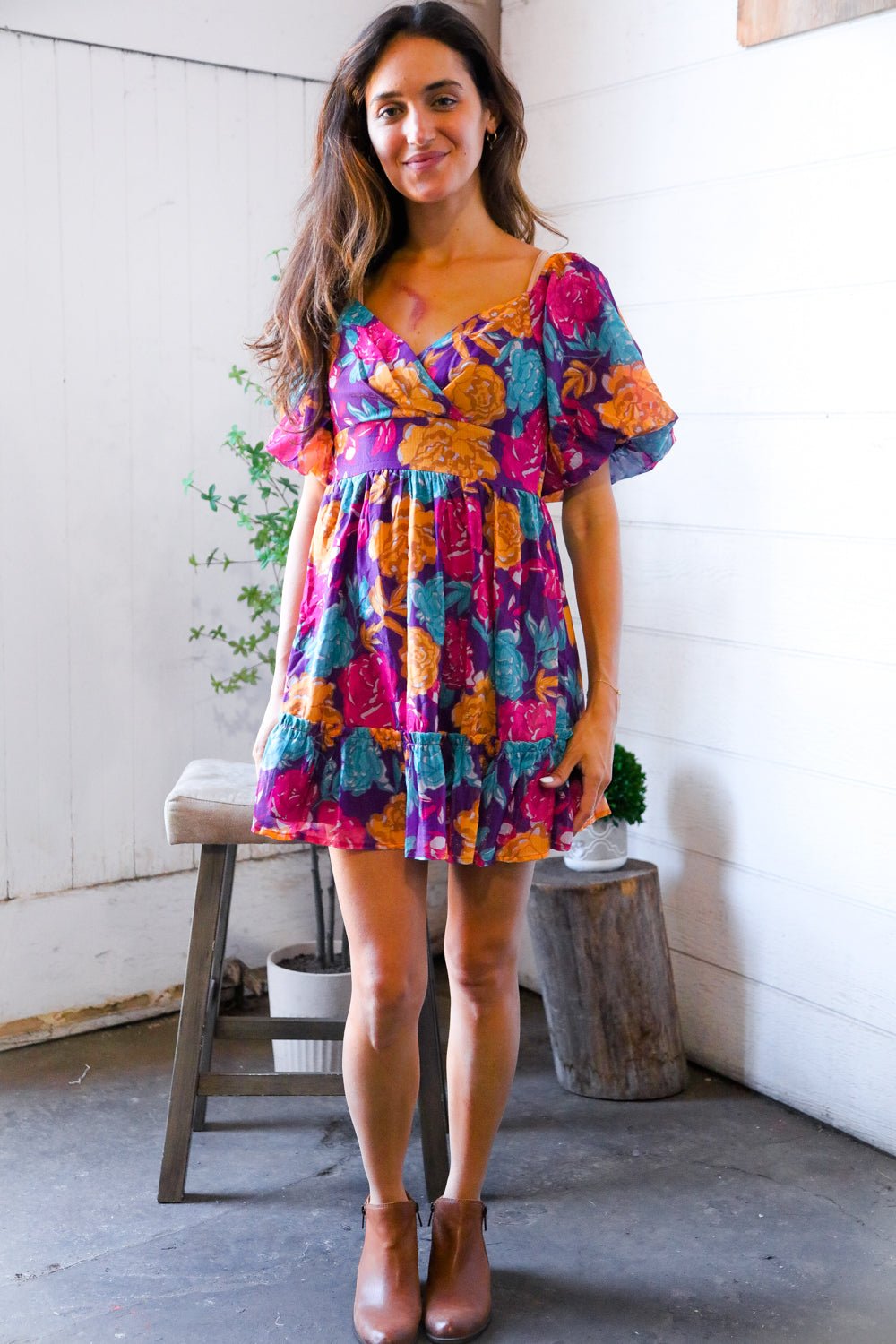 Rosewood Romance Banded Surplice Dress | Nikki &amp; Co. Boutique