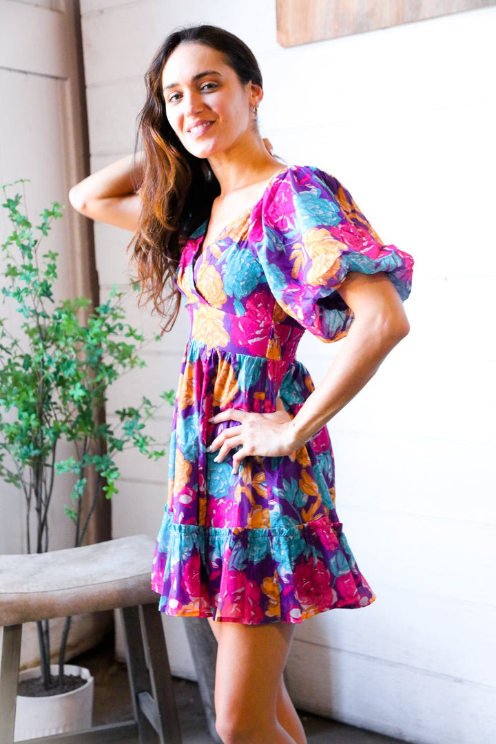 Rosewood Romance Banded Surplice Dress | Nikki &amp; Co. Boutique