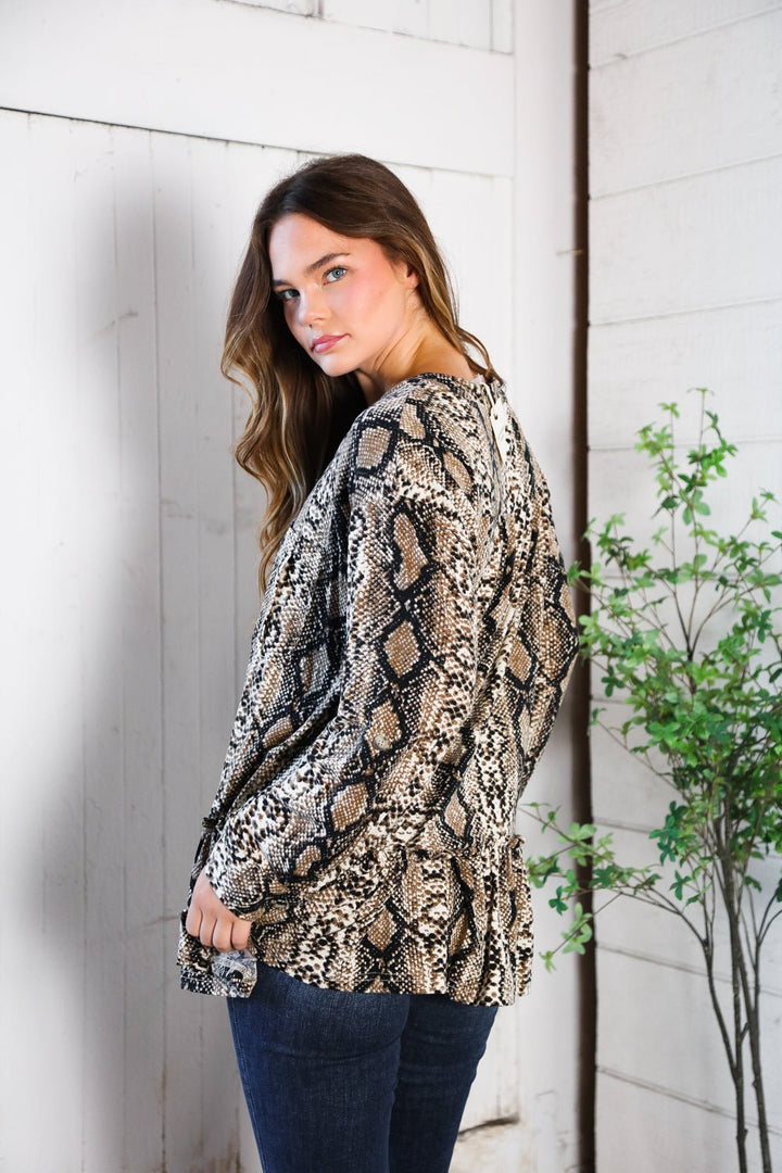 Follow Your Instincts Button Down Blouse - Nikki &amp; Co. Boutique