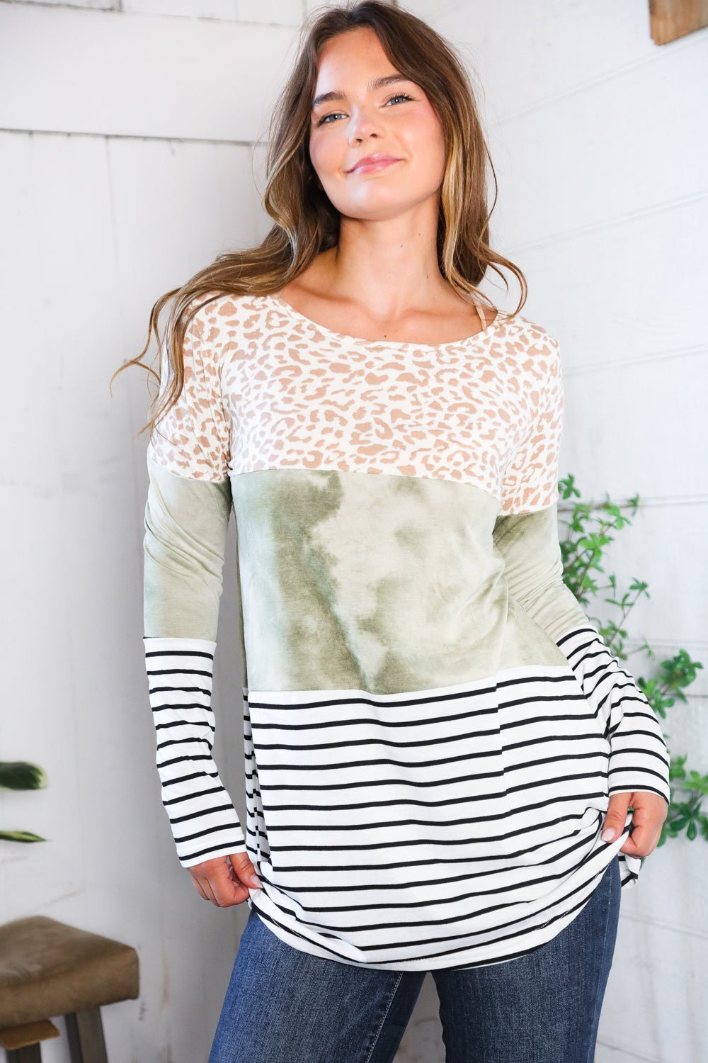 A Bold Blend Long Sleeve Tees - Nikki &amp; Co. Boutique