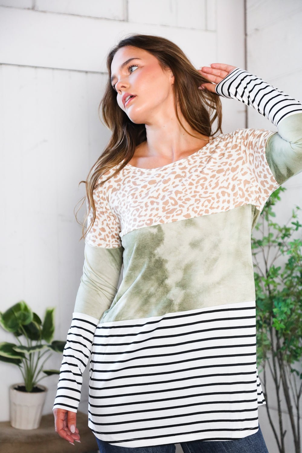 A Bold Blend Long Sleeve Tees - Nikki &amp; Co. Boutique