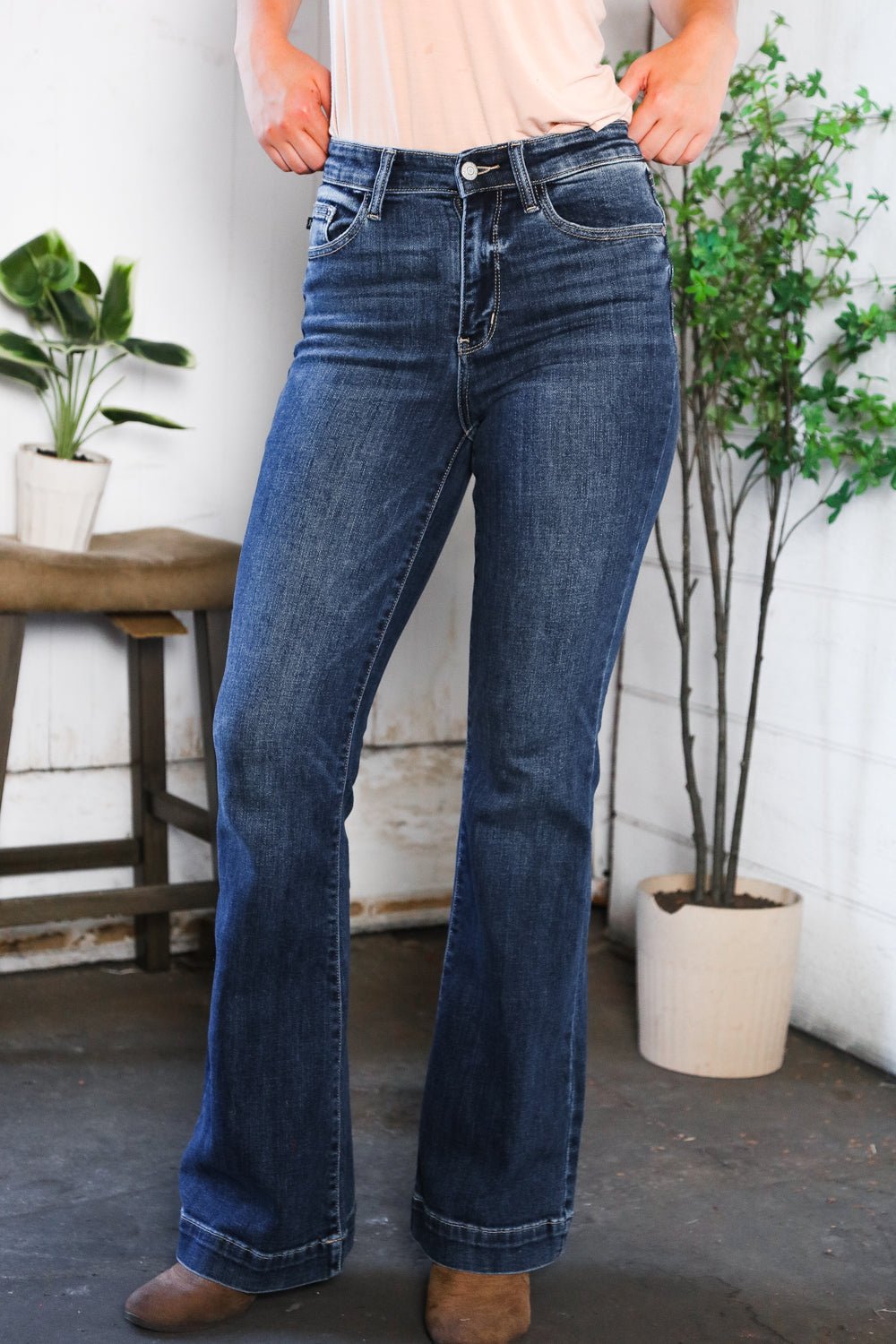 Judy Blue High Waist Flare Denim - Nikki and Co Boutique