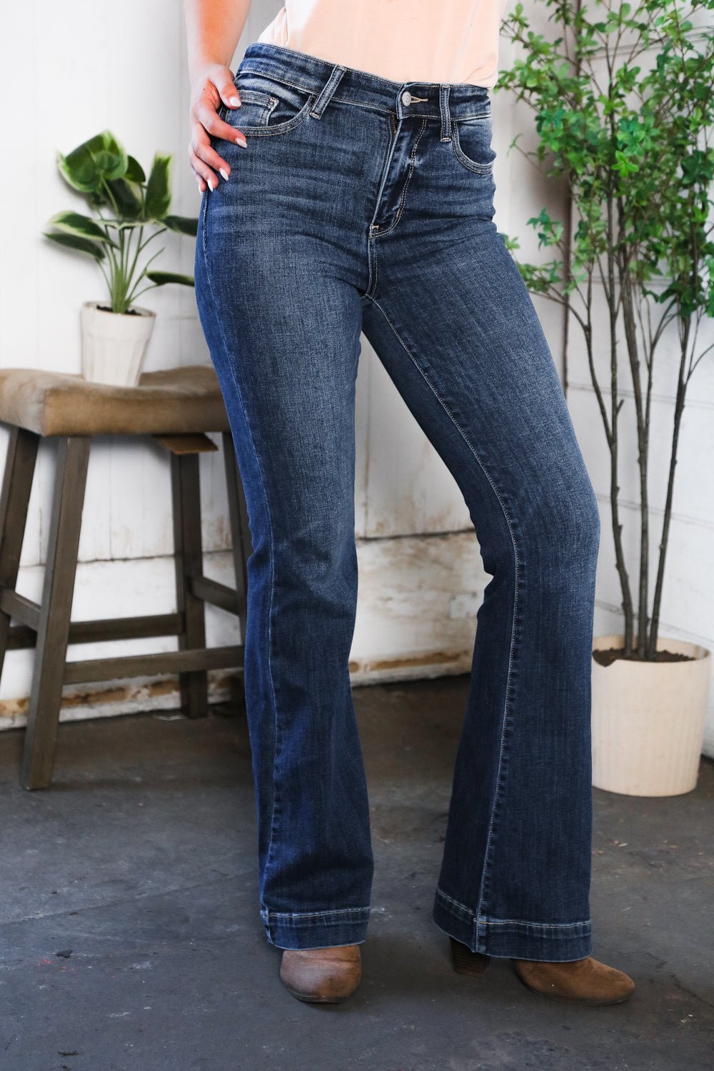 Judy Blue High Waist Flare Denim - Nikki and Co Boutique
