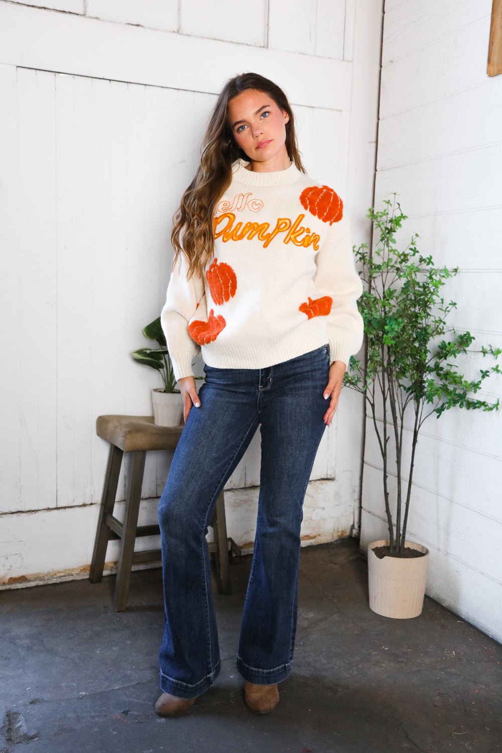 Hello Gourd - geous Pumkin Patch Pullover - Nikki and Co Boutique