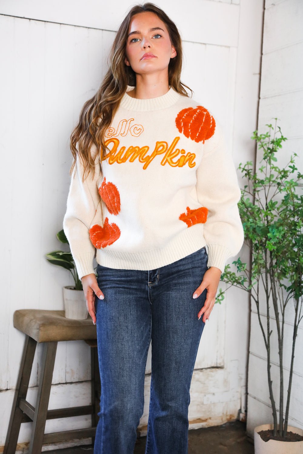 Hello Gourd - geous Pumkin Patch Pullover - Nikki and Co Boutique