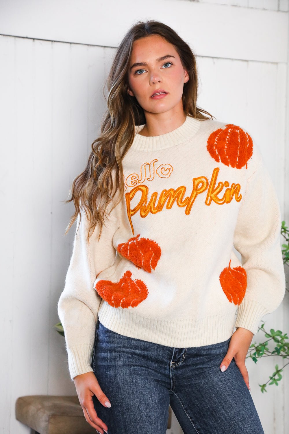 Hello Gourd - geous Pumkin Patch Pullover - Nikki and Co Boutique