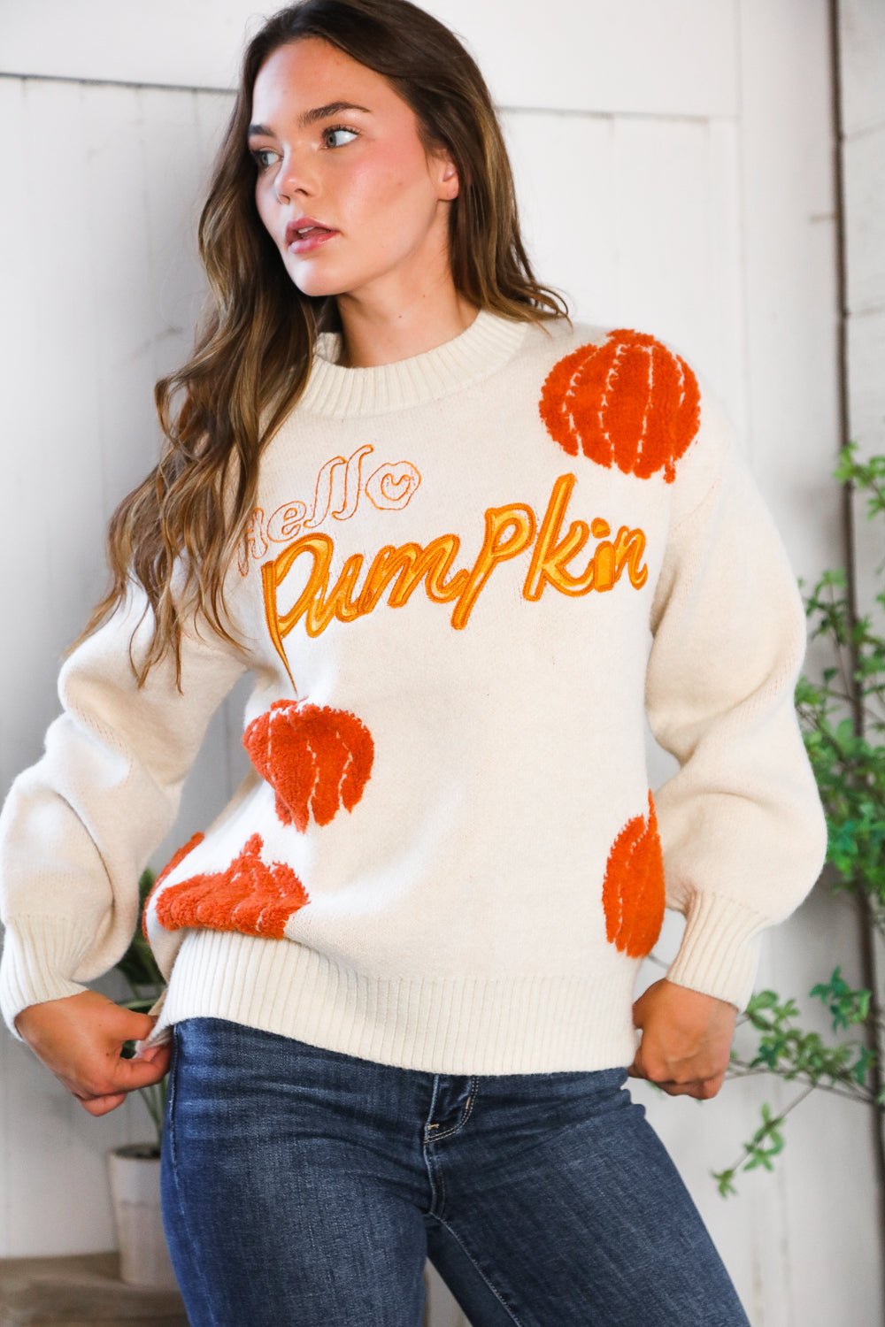 Hello Gourd - geous Pumkin Patch Pullover - Nikki and Co Boutique