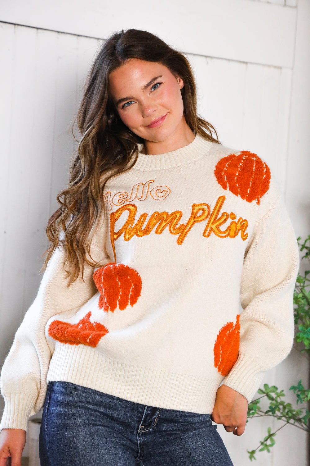 Hello Gourd - geous Pumkin Patch Pullover - Nikki and Co Boutique