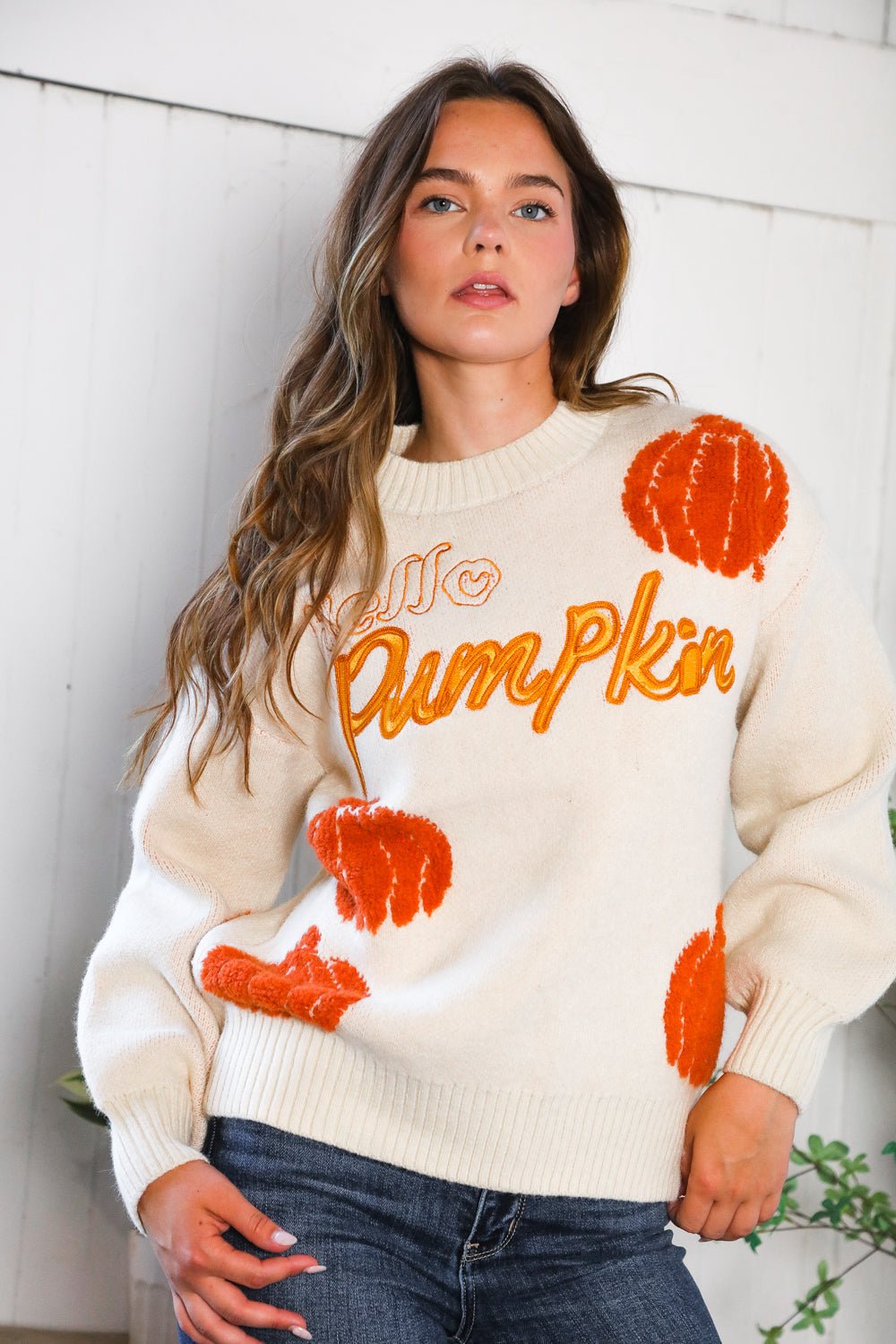 Hello Gourd - geous Pumkin Patch Pullover - Nikki and Co Boutique