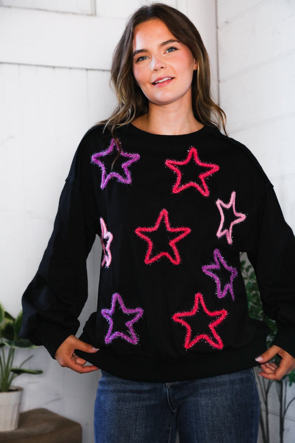 You Gave Me The Stars Cozy Sweater - Nikki and Co Boutique