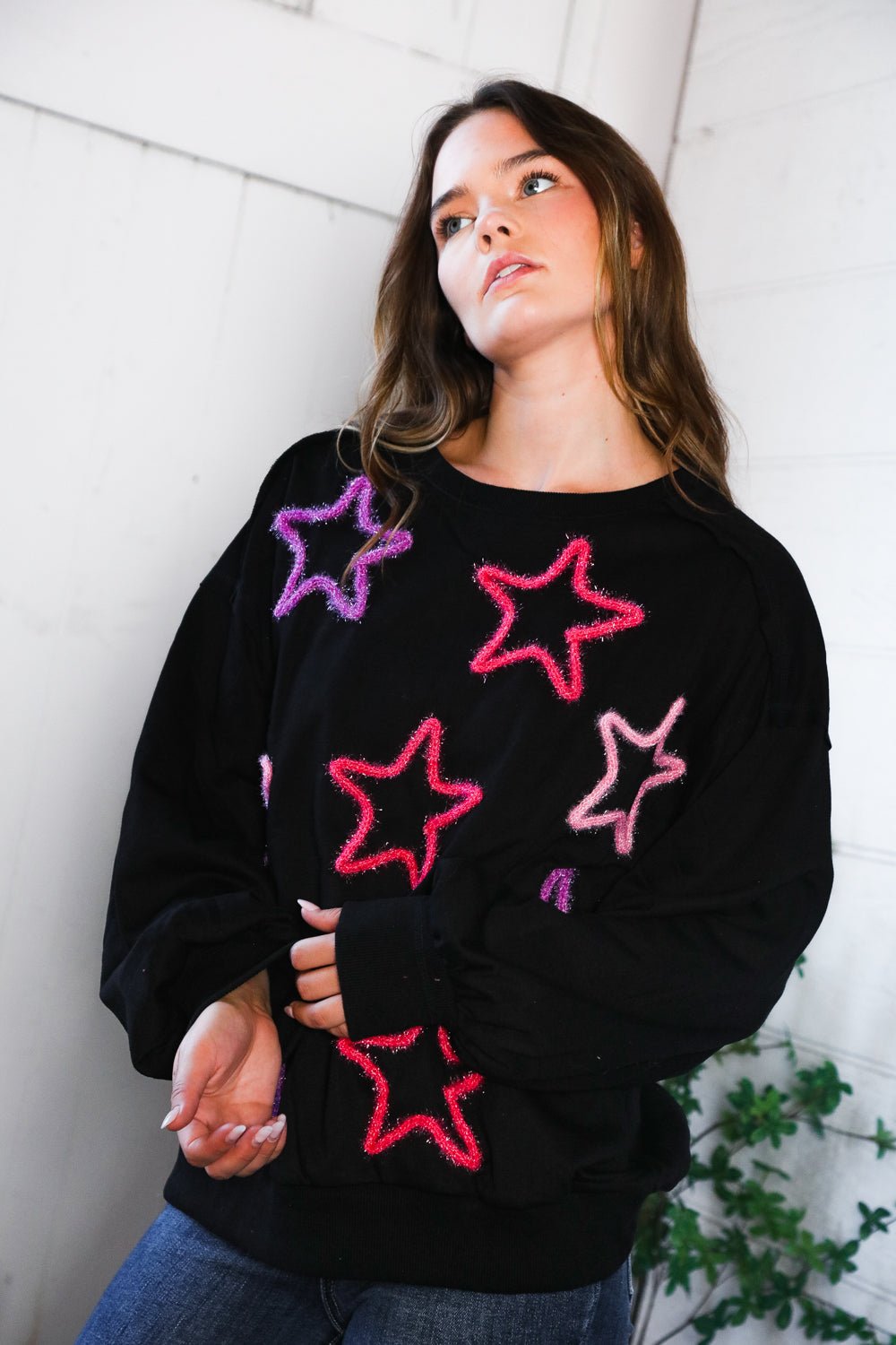 You Gave Me The Stars Cozy Sweater - Nikki and Co Boutique