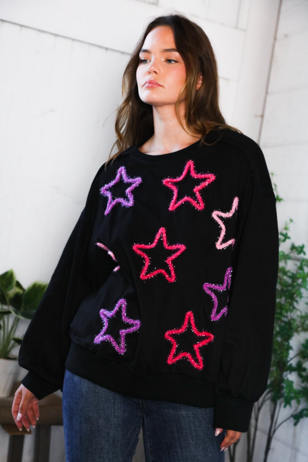 You Gave Me The Stars Cozy Sweater - Nikki and Co Boutique