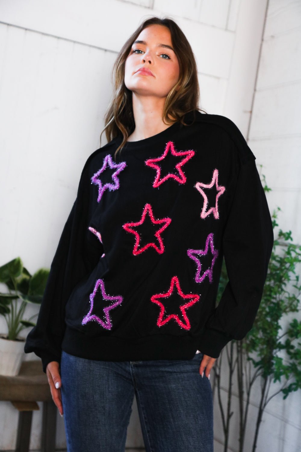 You Gave Me The Stars Cozy Sweater - Nikki and Co Boutique