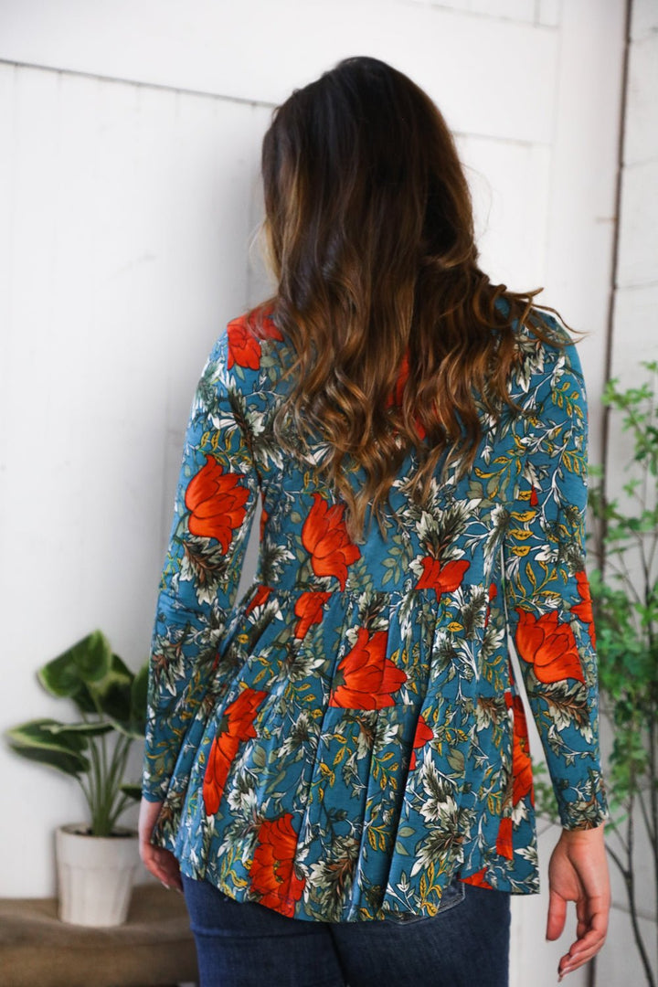 The Scarlet Fields Babydoll Blouse | Nikki &amp; Co. Boutique